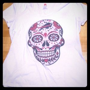 Buffalo Bills sugar skull tee